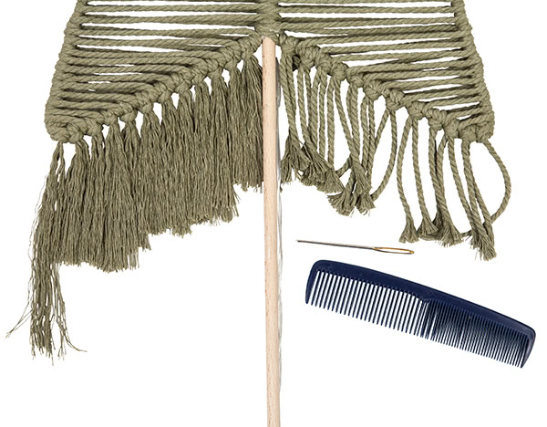 Makramee-Stern basteln - Schritt 35