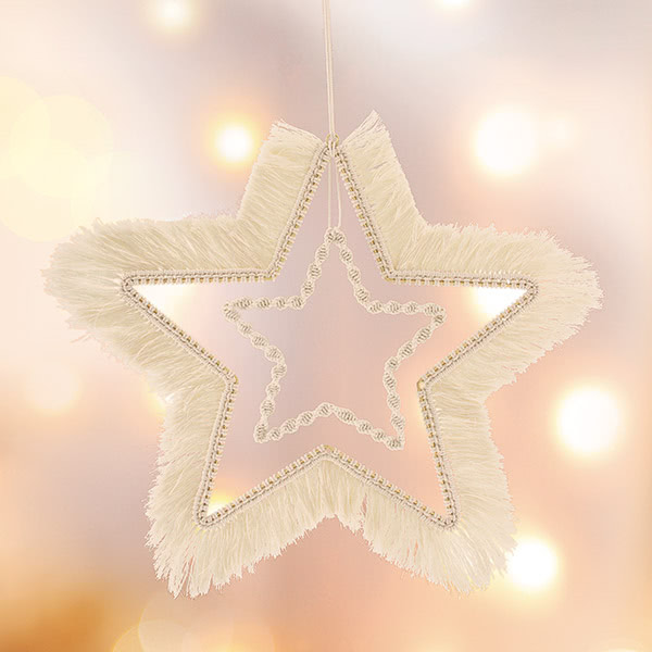 Makramee-Stern basteln