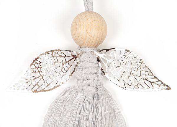 Makramee-Engel knüpfen - Schritt 14 Makramee-Engel knüpfen - Schritt 14