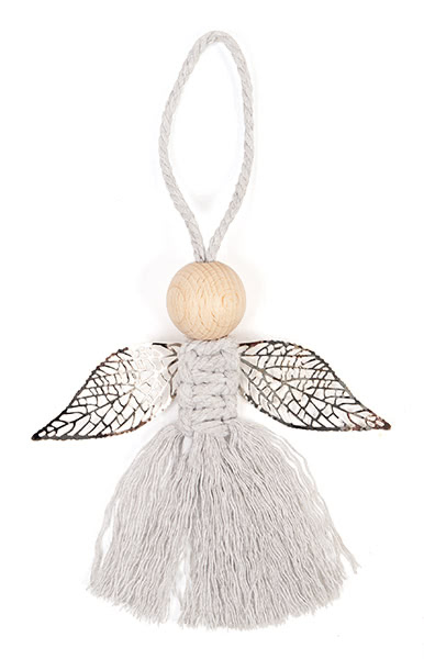 Makramee-Engel knüpfen - Schritt 15 Makramee-Engel knüpfen - Schritt 15