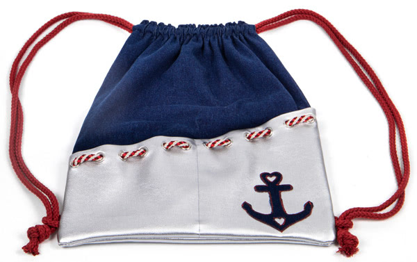 Maritimen Turnbeutel nähen - Schritt 12