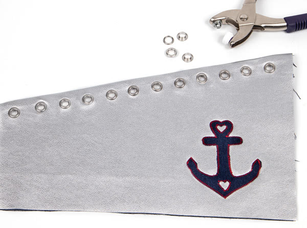 Maritimen Turnbeutel nähen - Schritt 4