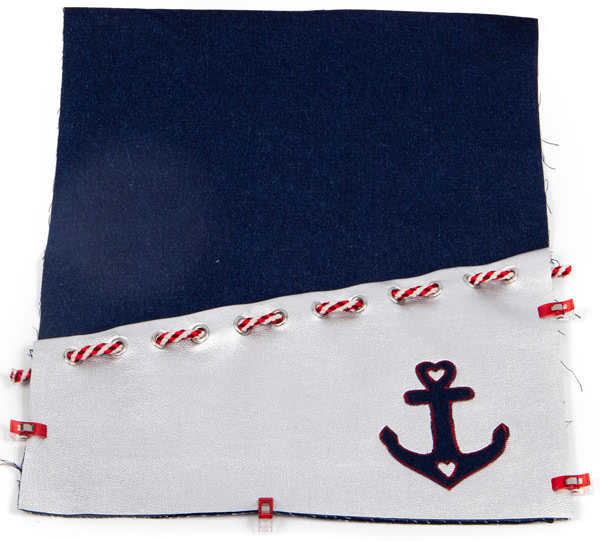 Maritimen Turnbeutel nähen - Schritt 5