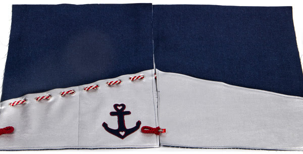 Maritimen Turnbeutel nähen - Schritt 7