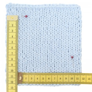 Maschenprobe abmessen