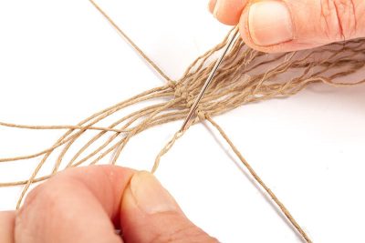 Engel mit Metallblättern - Schritt 9 Engel mit Metallblättern - Schritt 9