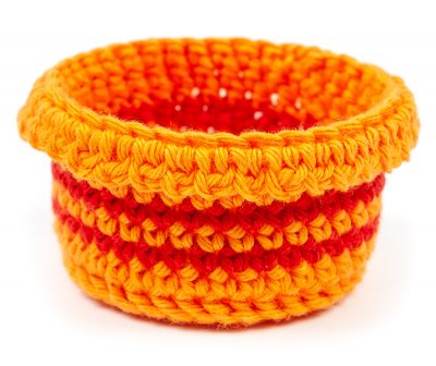 Mini-Osterkörbchen häkeln - Schritt 3 Mini-Osterkörbchen häkeln - Schritt 3