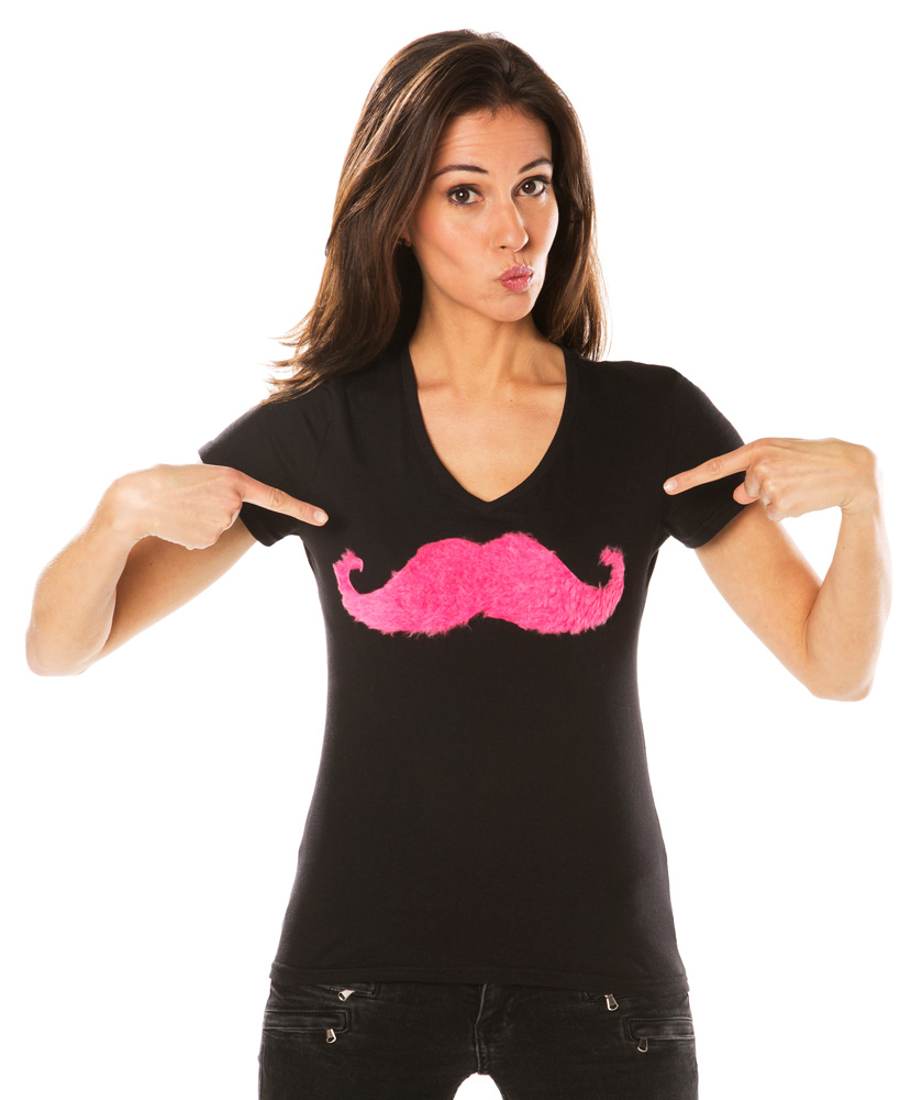 Moustache T-Shirt selbstgemacht