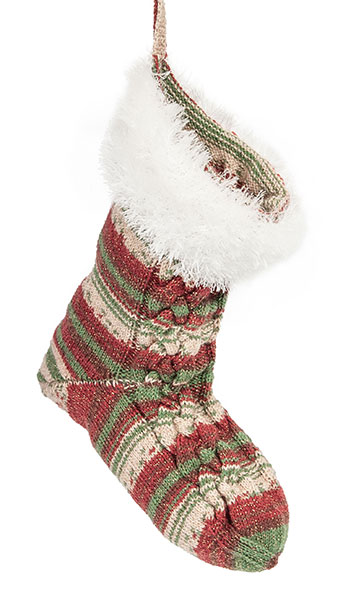 Nikolaus-Socke stricken - Schritt 7