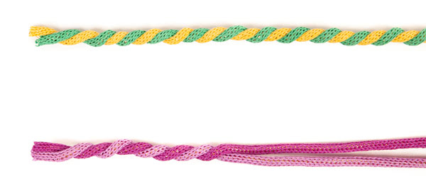 Osterdeko aus Strickschlauch basteln - Schritt 4