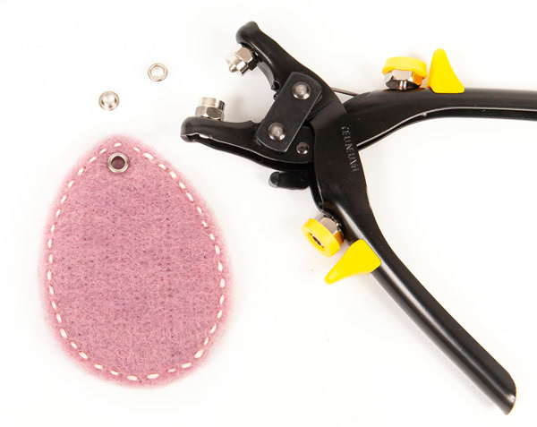 Ostereier aus Wollband basteln - Schritt 4