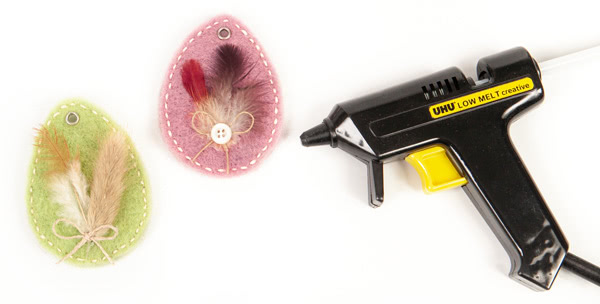 Ostereier aus Wollband basteln - Schritt 5