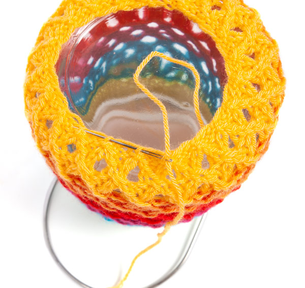 Windlichter stricken - Schritt 4