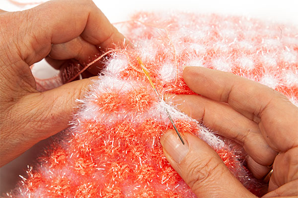 Peeling-Handschuh häkeln - Schritt 5 Peeling-Handschuh häkeln - Schritt 5