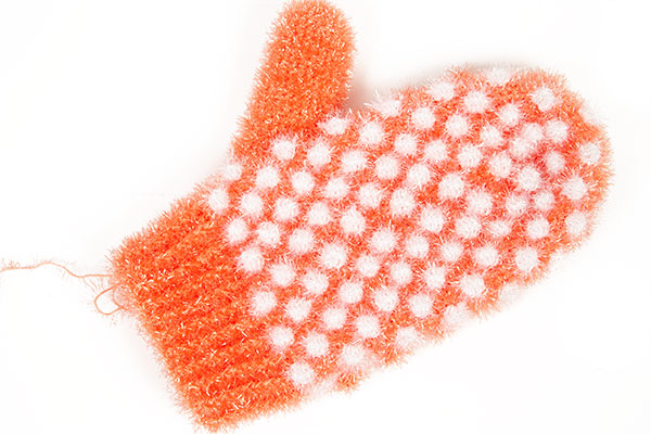 Peeling-Handschuh häkeln - Schritt 7 Peeling-Handschuh häkeln - Schritt 7