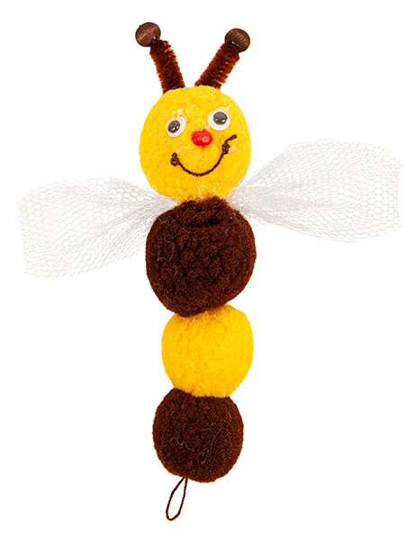 Bienen aus Pompons basteln - Schritt 9 Bienen aus Pompons basteln - Schritt 9