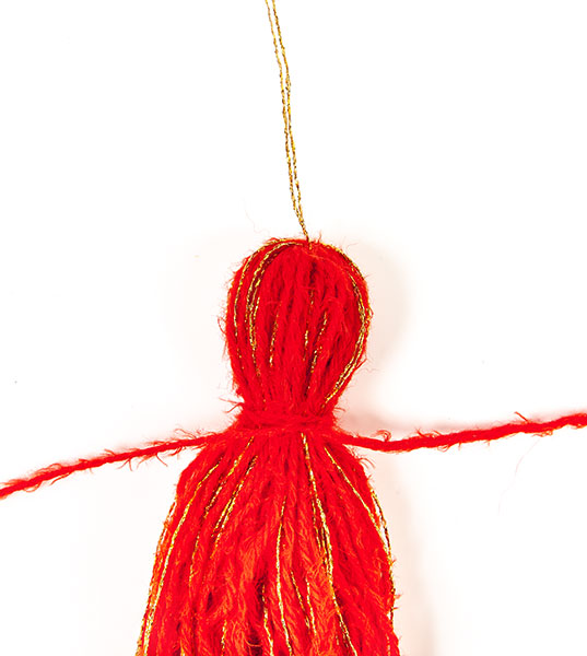 Engel aus Quasten basteln - Schritt 8 Engel aus Quasten basteln - Schritt 8