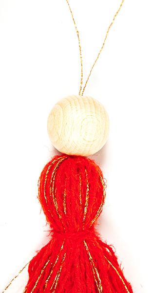 Engel aus Quasten basteln - Schritt 9 Engel aus Quasten basteln - Schritt 9