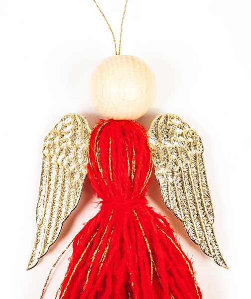 Engel aus Quasten basteln - Schritt 11 Engel aus Quasten basteln - Schritt 11