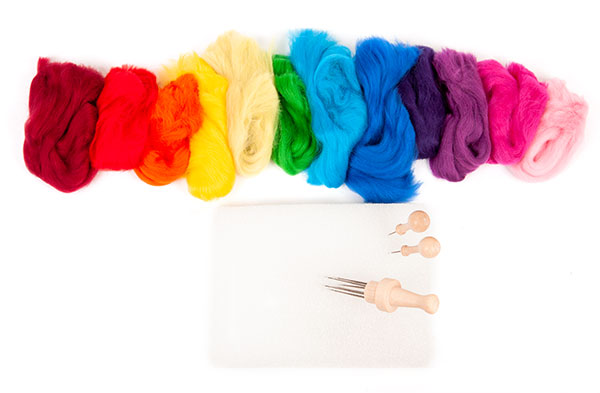 Regenbogenspirale auf Keilrahmen basteln - Schritt 4