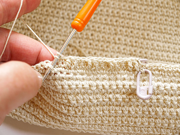 Rucksack stricken - Schritt 5