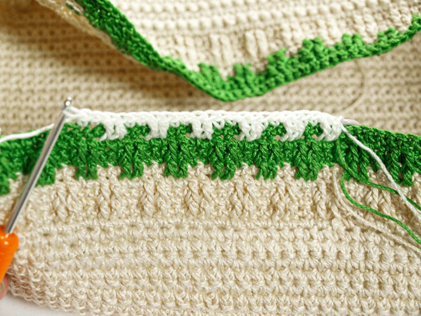 Rucksack stricken - Schritt 7