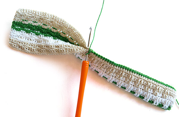 Rucksack stricken - Schritt 9