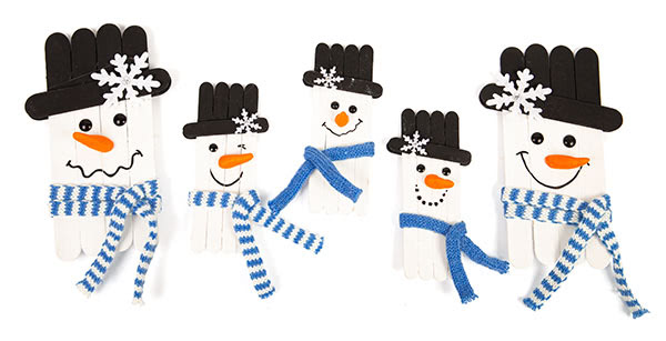 Schneemänner und Schneeflocken basteln - Schritt 12 Schneemänner und Schneeflocken basteln - Schritt 12