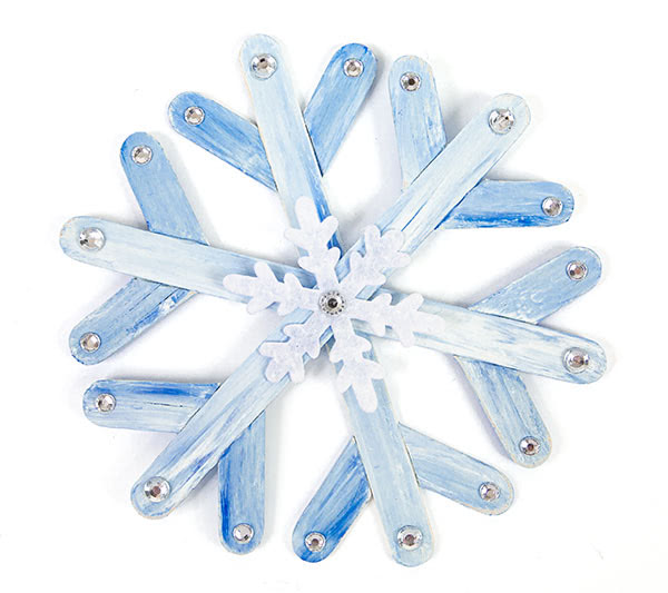 Schneemänner und Schneeflocken basteln - Schritt 17 Schneemänner und Schneeflocken basteln - Schritt 17