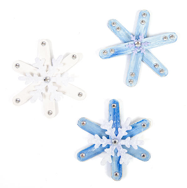 Schneemänner und Schneeflocken basteln - Schritt 19 Schneemänner und Schneeflocken basteln - Schritt 19