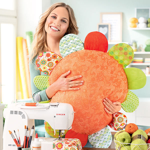 Blütenkissen nähen Blütenkissen nähen