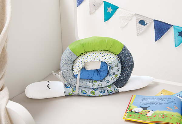 Bettschlange "Schnecke" nähen Bettschlange "Schnecke" nähen