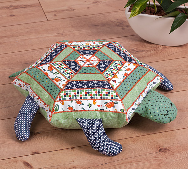 Sitzkissen Schildkröte nähen