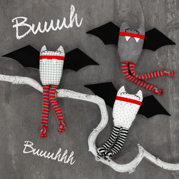 Fledermäuse zu Halloween nähen