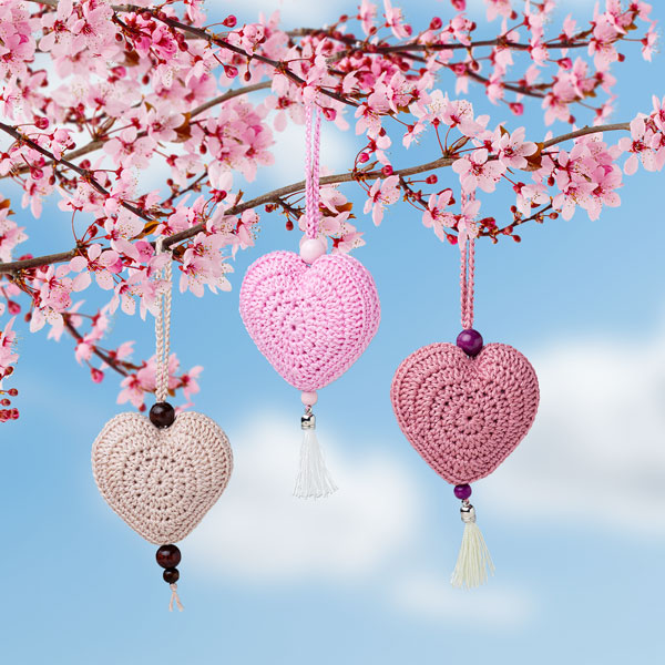Herzanhänger häkeln