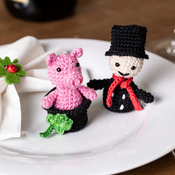 Figuren für Silvester häkeln Figuren für Silvester häkeln