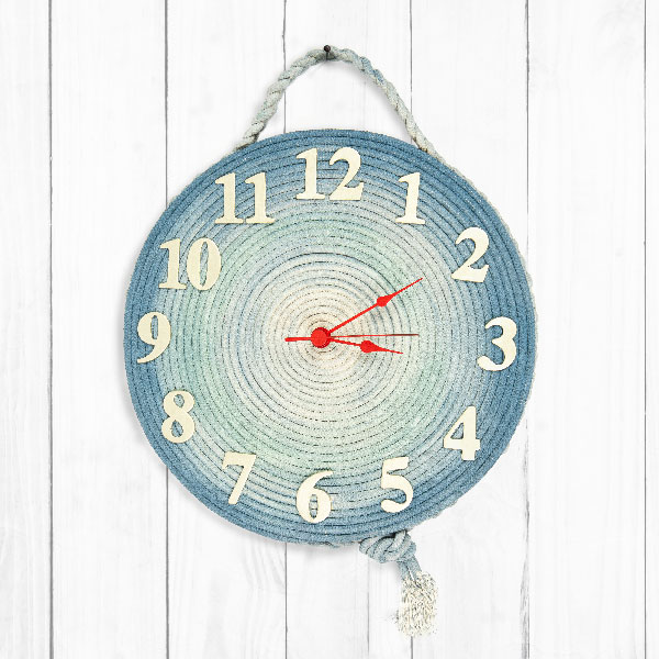 Maritime Uhr basteln