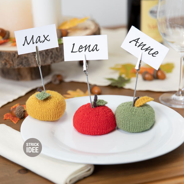 Tischkartenhalter stricken Tischkartenhalter stricken