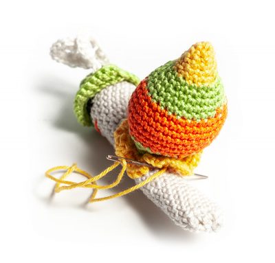 Schlüsselanhänger mit Amigurumi-Schnecke häkeln - Schritt 7 Schlüsselanhänger mit Amigurumi-Schnecke häkeln - Schritt 7