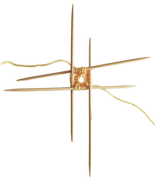 Kürbis stricken - Schritt 2