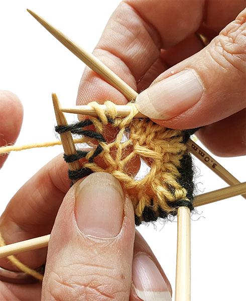 Kürbis stricken - Schritt 4