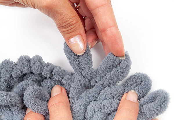 Grundanleitung - Arbeiten mit Schlaufengarn - Schritt 7.2 Grundanleitung - Arbeiten mit Schlaufengarn - Schritt 7.2