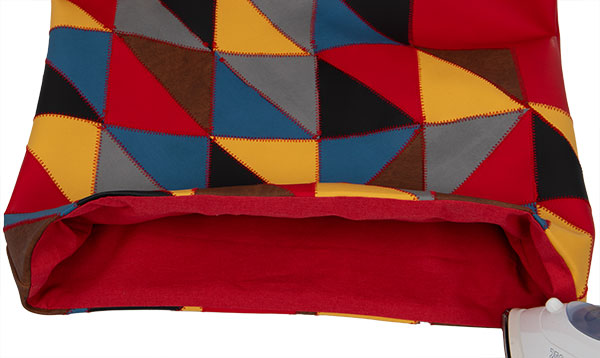 Patchworkttasche aus Leder nähen - Schritt 12 Patchworkttasche aus Leder nähen - Schritt 12