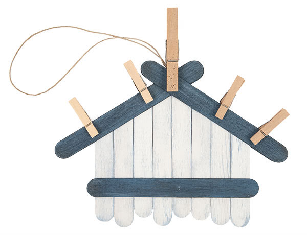 Weihnachtsdeko basteln - Häuser aus Holzstäbchen - Schritt 13 Weihnachtsdeko basteln - Häuser aus Holzstäbchen - Schritt 13