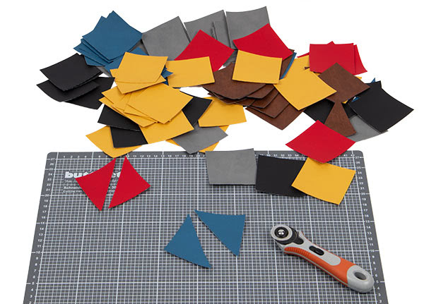 Patchworkttasche aus Leder nähen - Schritt 2 Patchworkttasche aus Leder nähen - Schritt 2