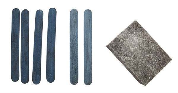 Weihnachtsdeko basteln - Häuser aus Holzstäbchen - Schritt 2 Weihnachtsdeko basteln - Häuser aus Holzstäbchen - Schritt 2