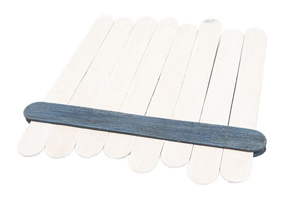 Weihnachtsdeko basteln - Häuser aus Holzstäbchen - Schritt 5 Weihnachtsdeko basteln - Häuser aus Holzstäbchen - Schritt 5