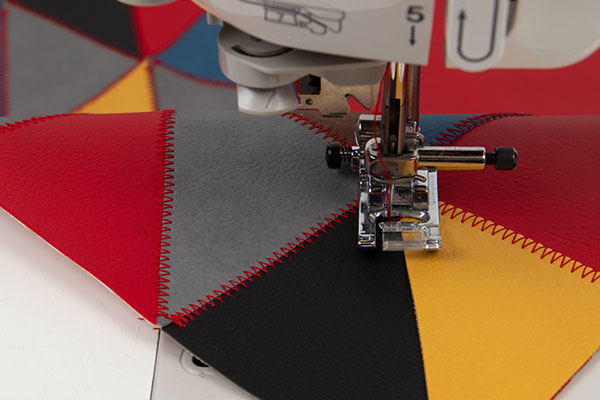 Patchworkttasche aus Leder nähen - Schritt 6 Patchworkttasche aus Leder nähen - Schritt 6