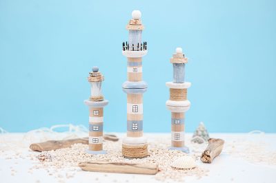 Leuchttürme aus Holzspulen basteln - Schritt 9 Leuchttürme aus Holzspulen basteln - Schritt 9