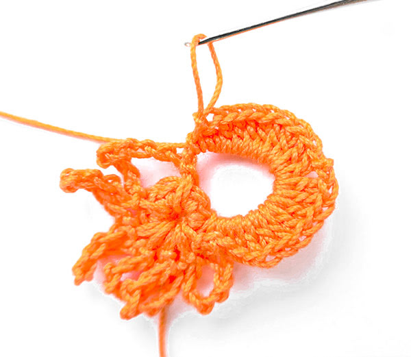 Kette häkeln - Schritt 7